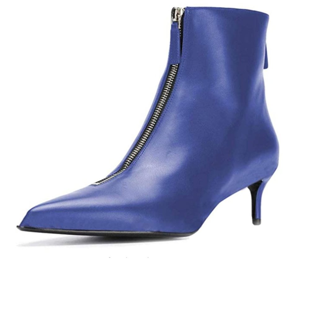 XYD closed toe double zipper and ankle boots